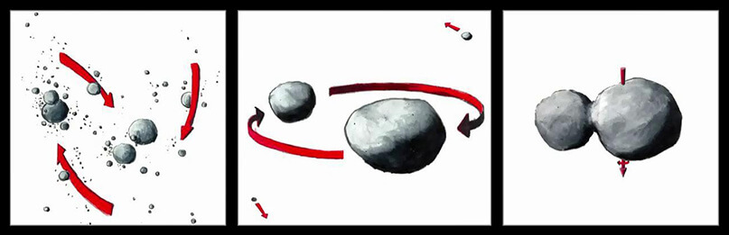 Ultima Thule asteroid. Amazing shape and properties.