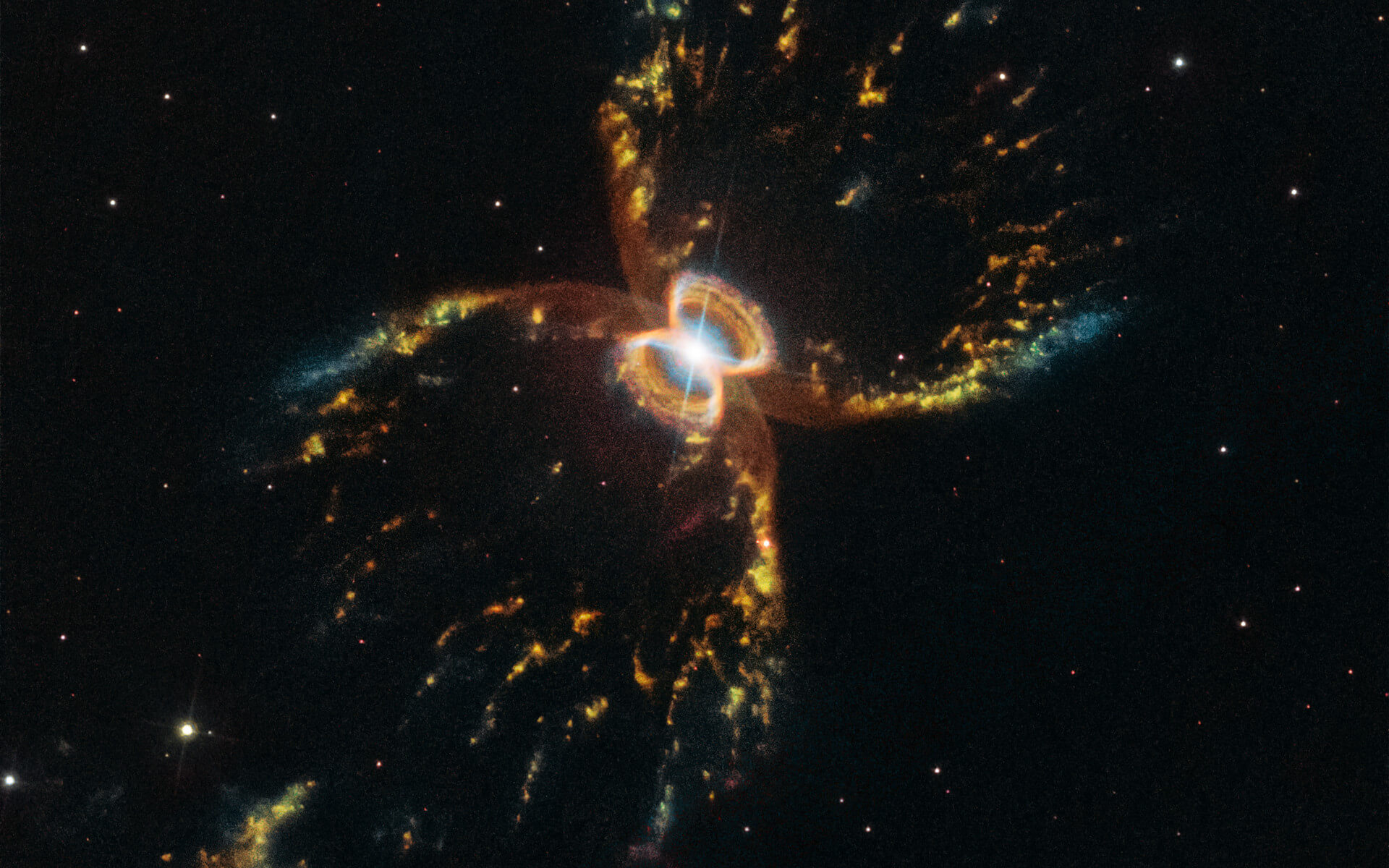 Hubble’s special anniversary image – South Crab Nebula (He2-104)